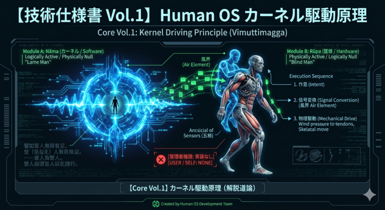 仏教の「無我」をシステム工学で解読：名色の足なえと盲人｜Human OS Core Vol.1