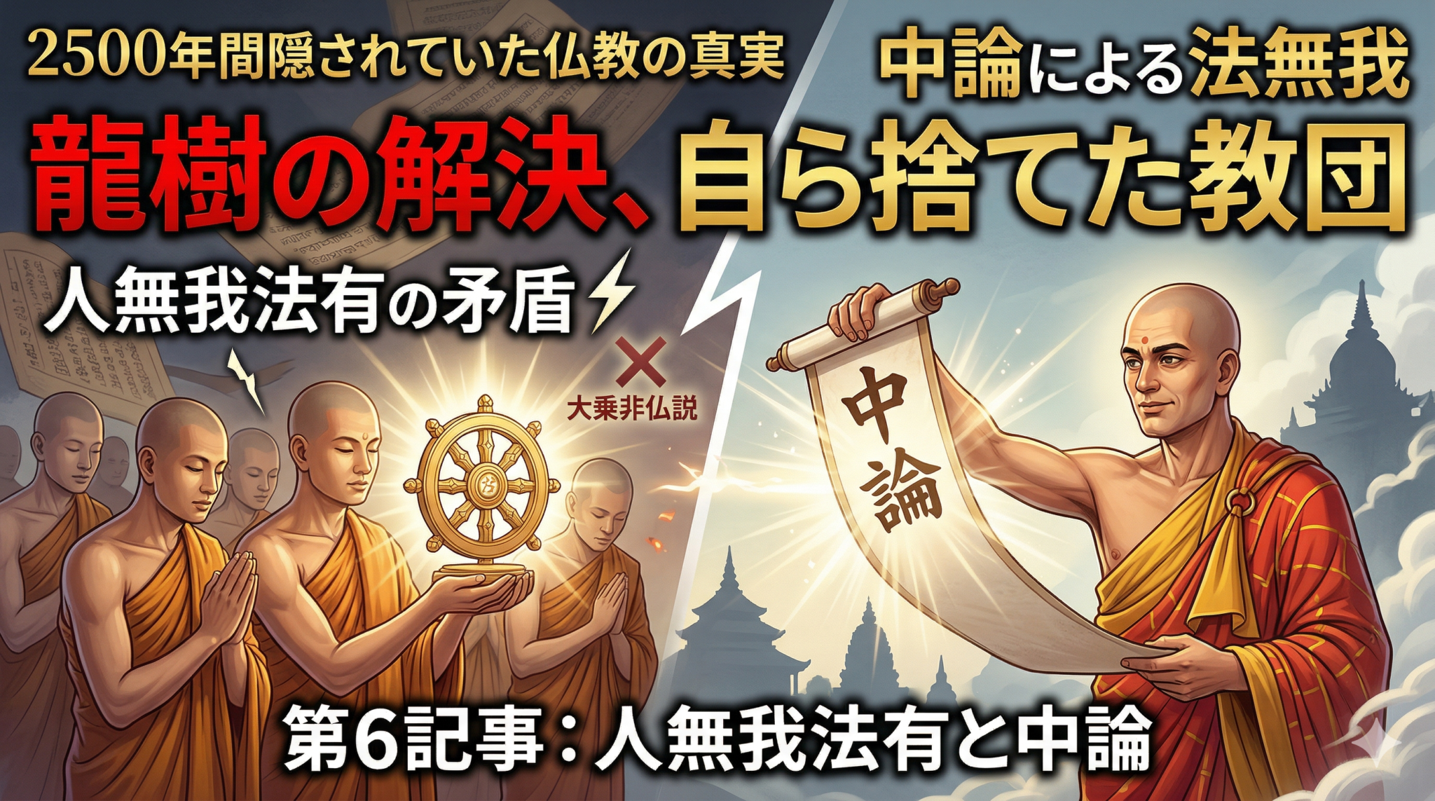 龍樹『中論』が暴いた仏教の矛盾：なぜ「人無我法有」の解決策は排除されたのか？